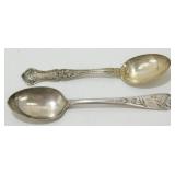 Two Sterling Marked Ornate Spoons - 42.93 grams