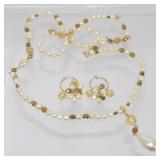 Bohemian-Style Jewelry Set with Necklace &