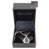 Gold Coast Platinum Plated Teardrop Necklace with