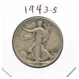 1943-S Walking Liberty Silver Half Dollar