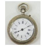 Antique Solid Silver Pocket Watch Charmant & Co
