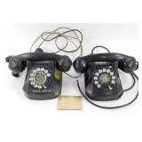 2 Antique Telephones & Phone Diary