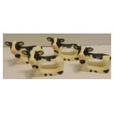 * Cow Napkin Ring Holders, Ceramic