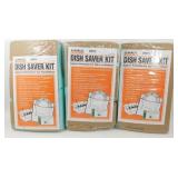 * 3 New U-Haul Dish Saver Kits