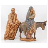 * Ceramic Figurines - Joseph, Mary with Baby