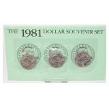 1981 Susan B. Anthony Dollar Souvenir Set