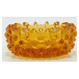 * Vintage Amber Ashtray - Believed to be Fenton,