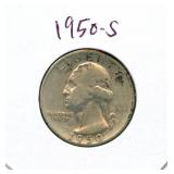 1950-S Washington Silver Quarter