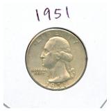 1951 Washington Silver Quarter