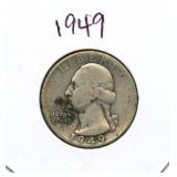 1949 Washington Silver Quarter