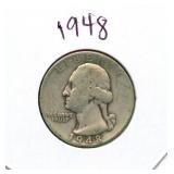 1948 Washington Silver Quarter