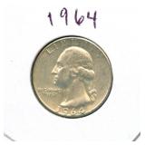 1964 Washington Silver Quarter