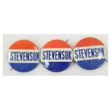 1952 Stevenson Pinbacks