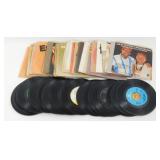 60 Vintage 45 RPM Vinyl Records - Some Picture