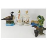 ** Jim Beam Green Winged Teal Decanter - Full,