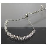 JCL CN 925 Sterling 19 Clear Gemstone Tennis