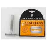 New Unopened Van Der Hagen Razor & Blade Set