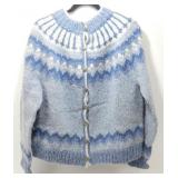 Vintage Hand Made Icelandic Wool Sweater - Size