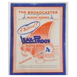 Vintage 1947 The Broadcaster of McQuay Norris