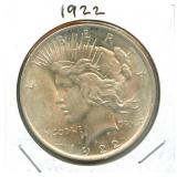 1922 Peace Silver Dollar