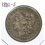 1882-S Morgan Silver Dollar