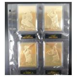 24k Gold Andy Pettite, Mike Piazza, Cal Ripken,