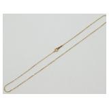 18K Gold Diamond-Cut Cable Chain - 2.4 grams