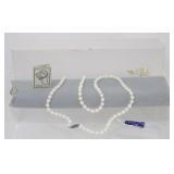 Premature Cultured Pearl Necklace with Sterling