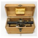 * Vintage Antique Surveying Transit in Wooden