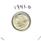 1943-D Mercury Silver Dime