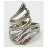 Sterling Silver Designed Band - 3.69 grams Total