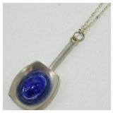 Vintage Jorgen Jensen Denmark Pewter Pendant on