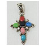 Sterling Silver Cross Pendant - 2.51 grams Total
