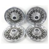 * 4 Wire Wheel Covers - Earth Geo Cap