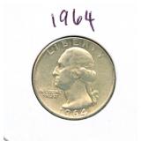 1964 Washington Silver Quarter
