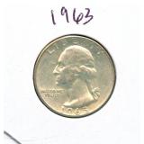 1963 Washington Silver Quarter