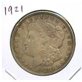 1921 Morgan Silver Dollar