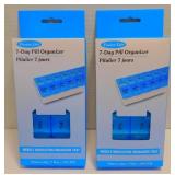 2 New Pill Organizers