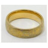 Titanium Gold-Plated 6mm Band - 2.94 grams Total