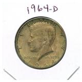 1964-D Kennedy Silver Half Dollar
