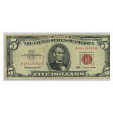 1963 $5 Red Seal Legal Tender U.S. Note