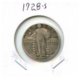 1928-S Standing Liberty Silver Quarter