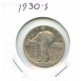 1930-S Standing Liberty Silver Quarter