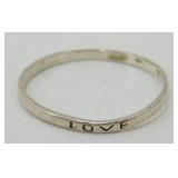 Sterling Silver 1.7-mm Band - 0.8 grams Total