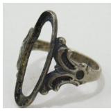 Sterling Silver Antique Ring Mounting - 3.79