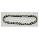 Vintage Sterling Silver Tennis Bracelet - 7.25ï¿½