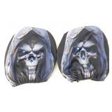 Skull Vehicle Head Rest Cover - New