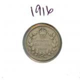 1916 Canadian Silver Dime