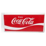 * Coke Sign: "Enjoy Coca-Cola" 10" x 22" Tin