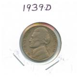 1939-D Jefferson Nickel